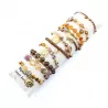 copy of Pack de 12 bracelets acier - argenté noir